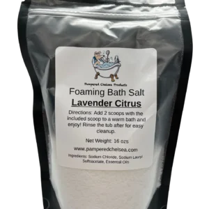 Foaming bath salts 16oz