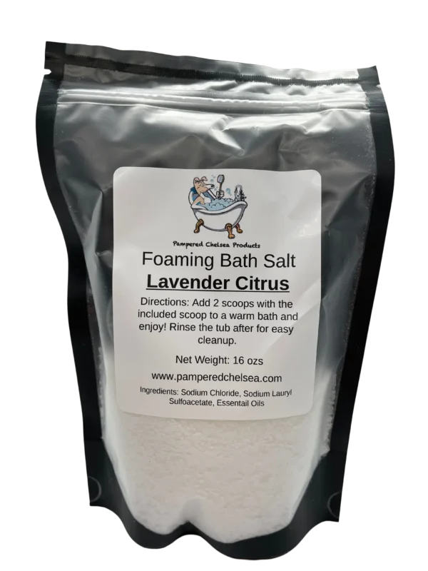 Foaming bath salts 16oz